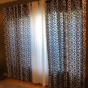 Bouclair Helsinki curtains.